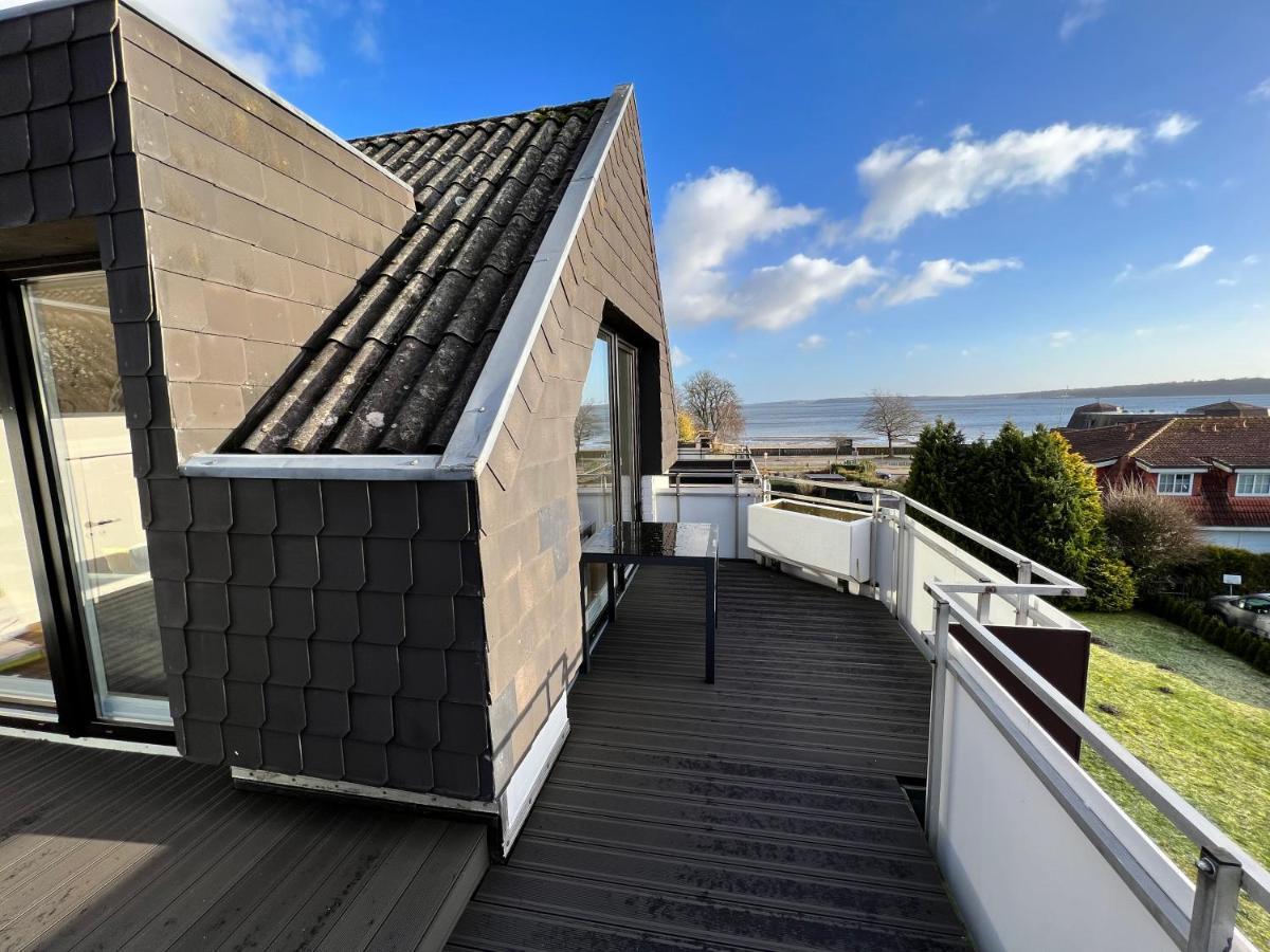 Beach House II - Penthousewohnung In Bestlage Mit Sonniger Dachterrasse Und Top Meerblick Harrislee Esterno foto