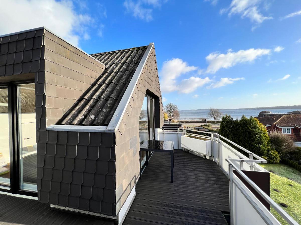 Beach House II - Penthousewohnung In Bestlage Mit Sonniger Dachterrasse Und Top Meerblick Harrislee Esterno foto